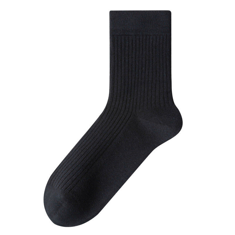 Men's 98% Cotton Classic Ribbed Crew Socks
