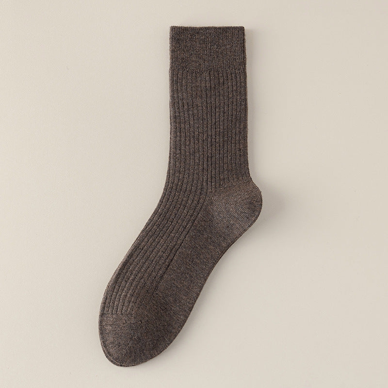 Men's 41% Wool Ribbed Thermal Socks
