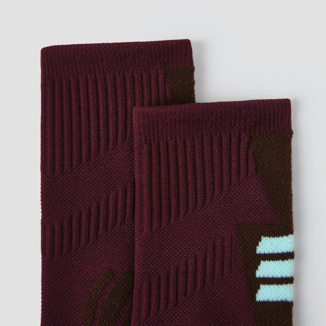 Performance Crew Socks - Maroon