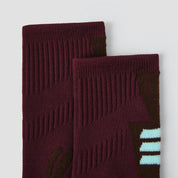 Performance Crew Socks - Maroon