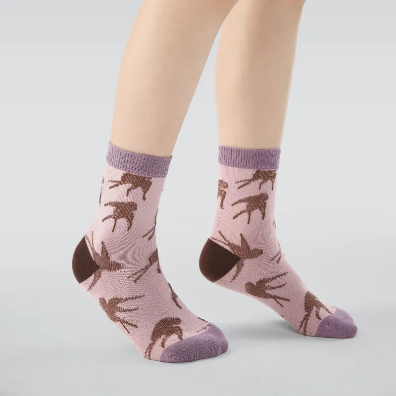 Kid's Girls' Preppy Charm Crew Socks - 5 Pairs