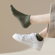 Women's 92% Cotton Terry Cushion Low Cut Socks - product photo showing cushioned comfort