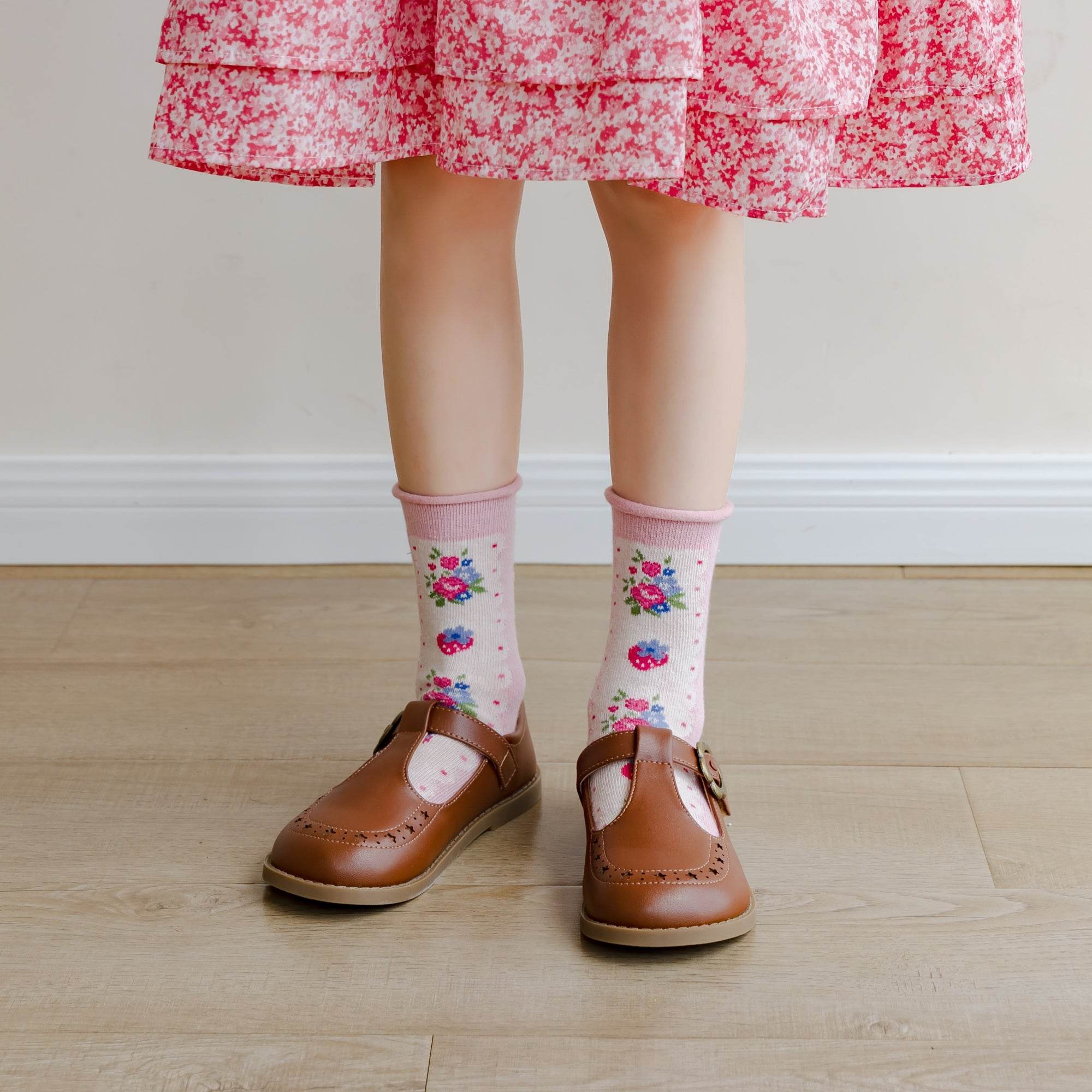 Kid's Sweet Berry & Floral Socks - 5 Pairs - Weavasocks
