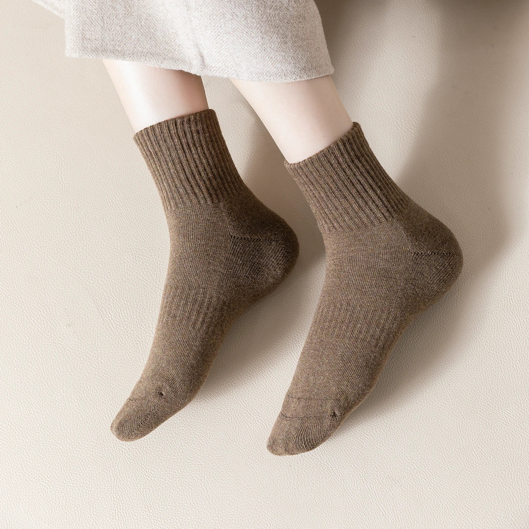 Durable Cotton Rib Socks