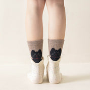 Kid's Peeking Pets Crew Socks - 4 Pairs - Weavasocks