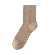 Men's 98% Cotton Heathered Business Crew Socks