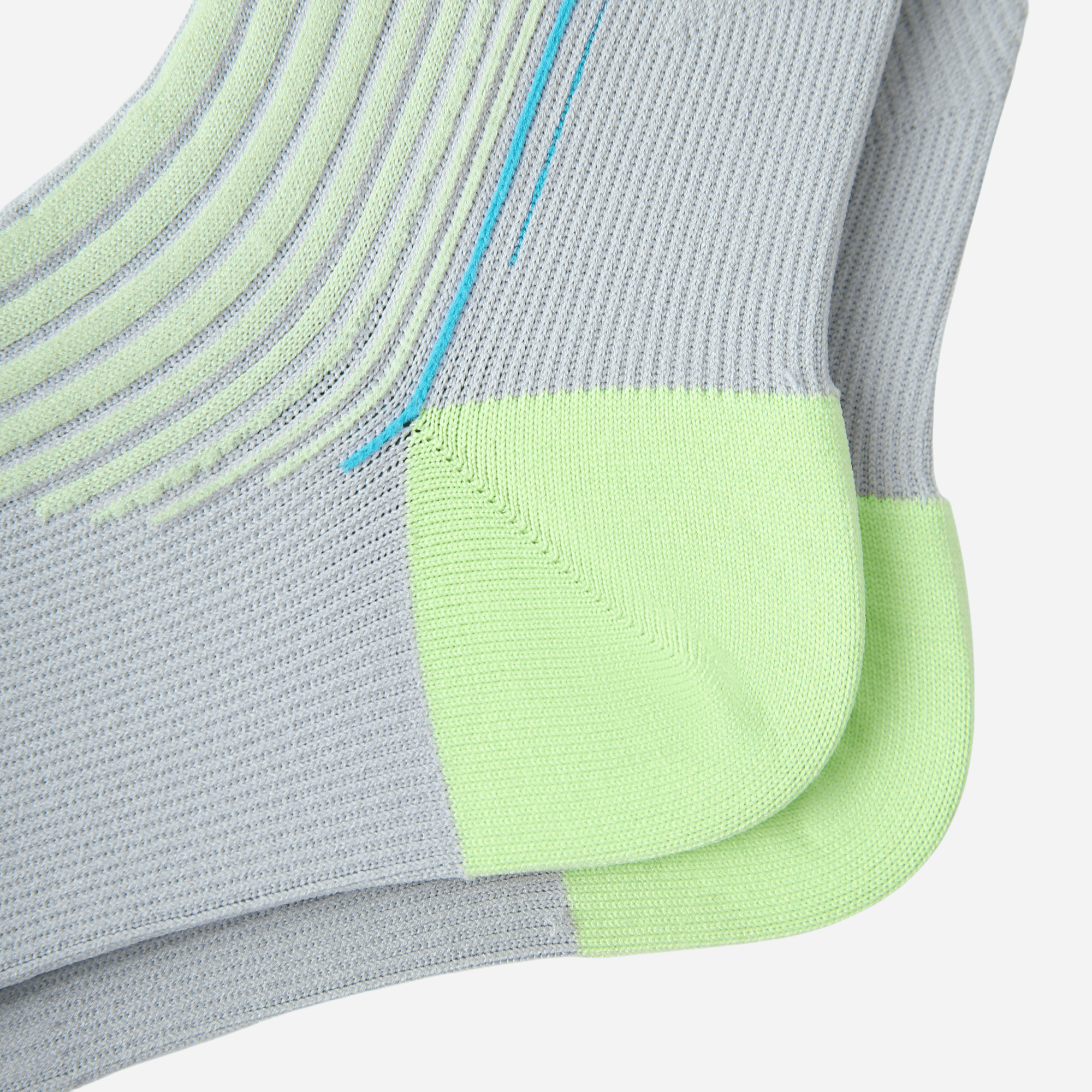 Women's Performance Knee-High Hiking Socks - Grey & Neon Volt