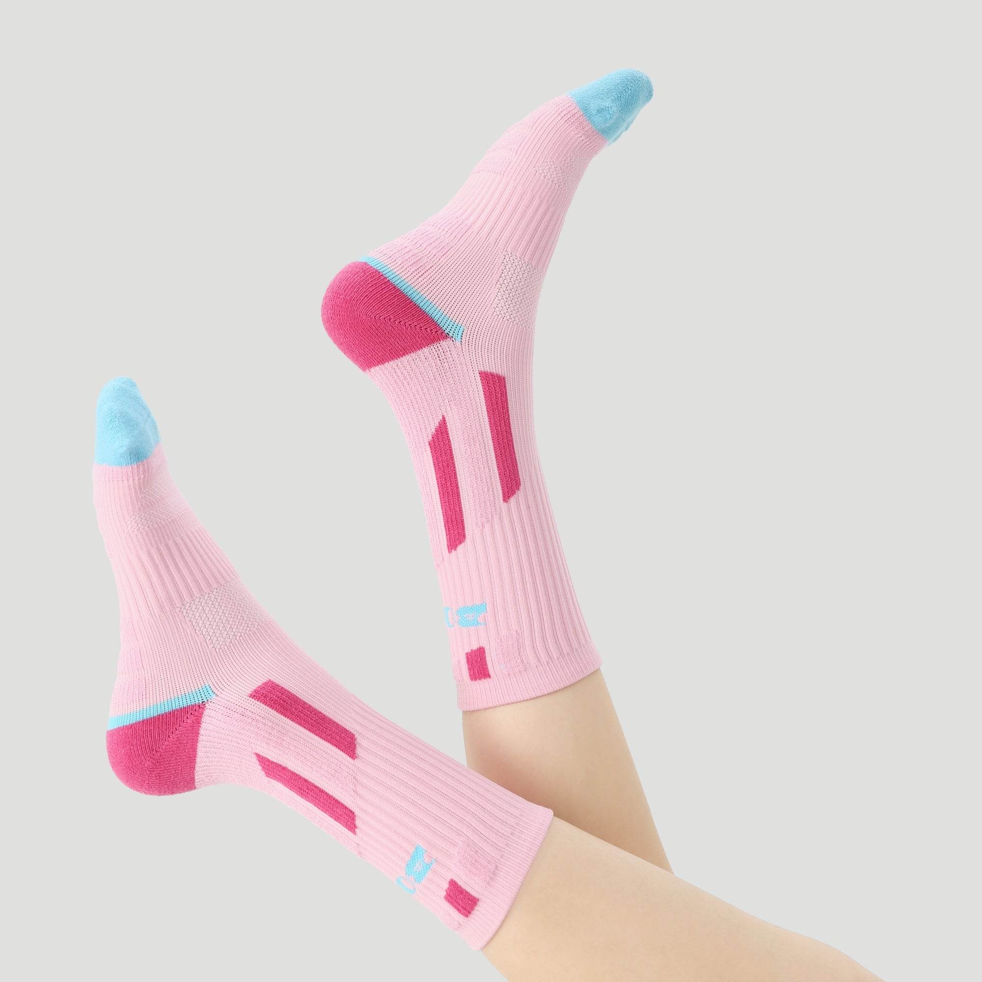 Women's Performance Cushioned Crew Socks - Pink
