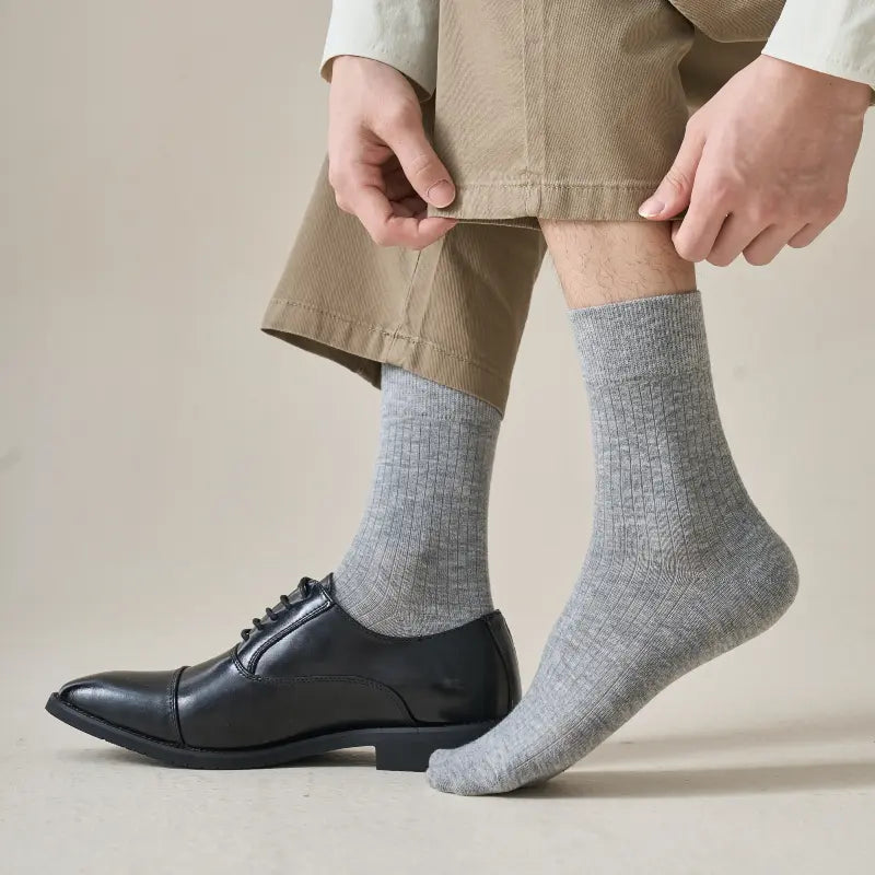 Men's Heritage Merino Wool Ribbed Socks