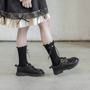 Kid's Ruffle Cuff Knit Socks - 3 Pairs - Weavasocks