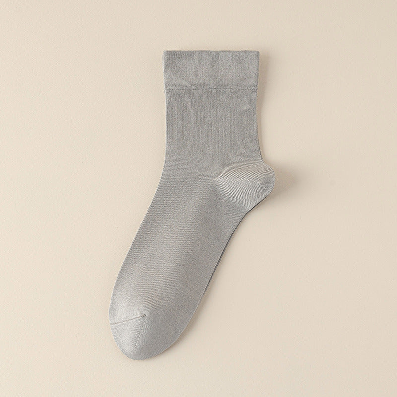 Men's 65% Modal & Mulberry Silk Blend Business Socks