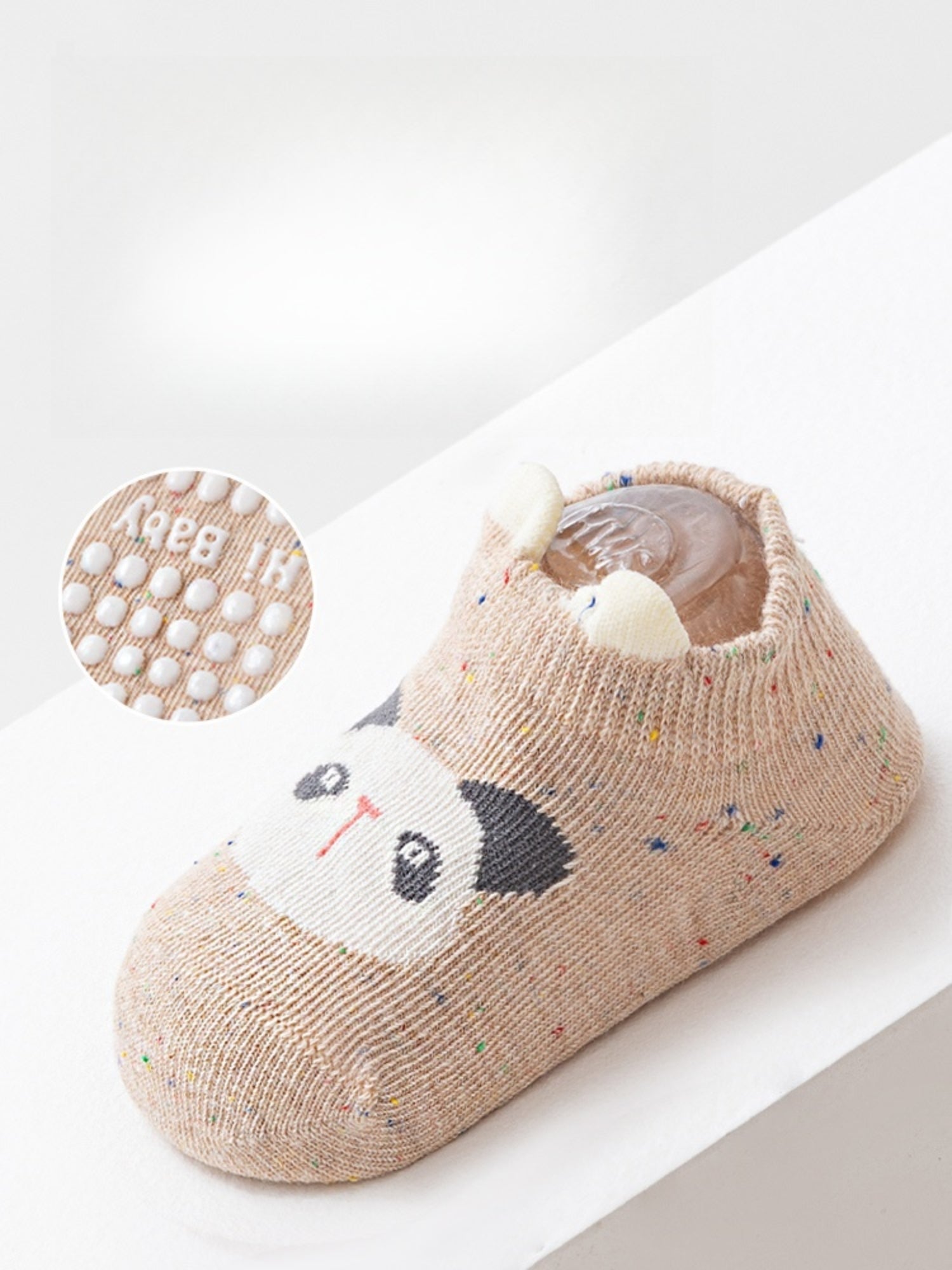 Babies' No-Show Grip Socks-1 Pack