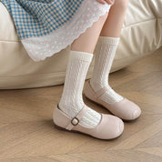 Kid's Classic Cable-Knit Crew Socks - 5 Pairs - Weavasocks