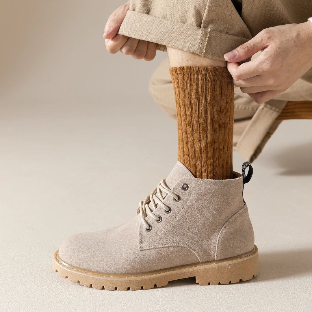 Men's 92% Premium Cotton Terry Cushion Sport Socks - product photo showing cushioned comfort