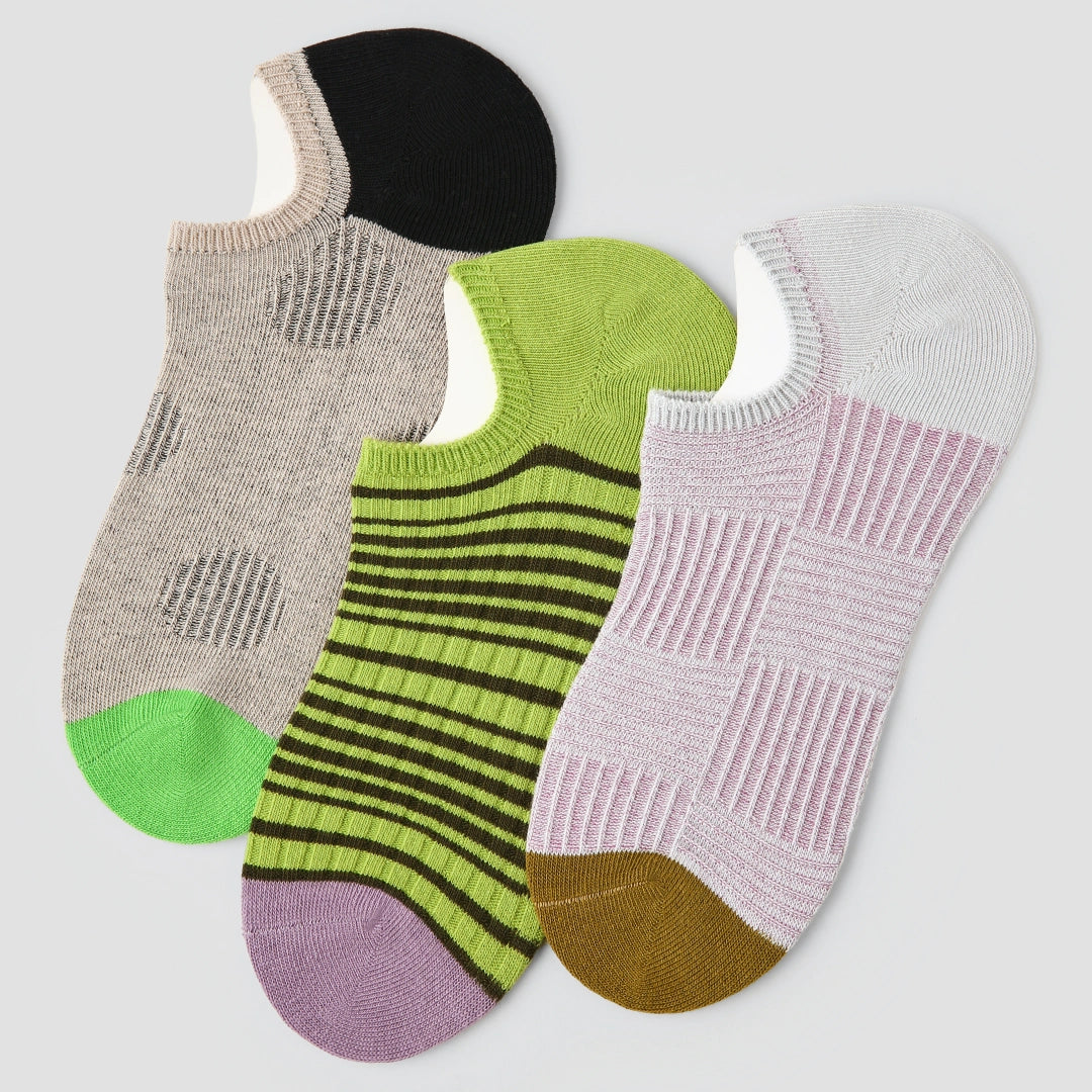 Geometric No-Show Socks