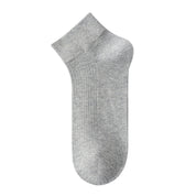 Men's Moisture-Wicking Drop-Needle Ribbed Ankle Socks