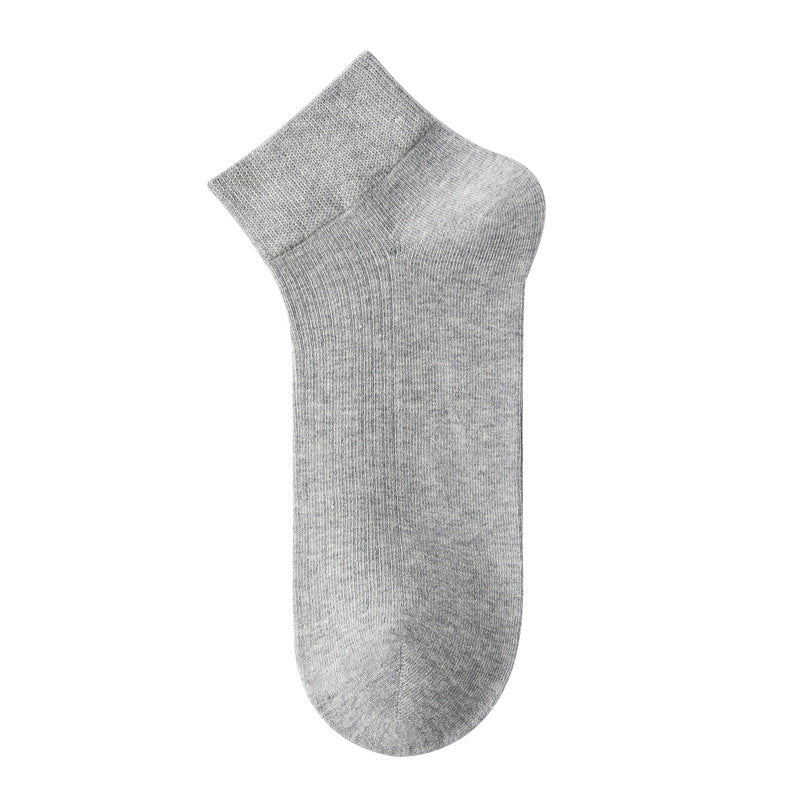 Men's Moisture-Wicking Drop-Needle Ribbed Ankle Socks