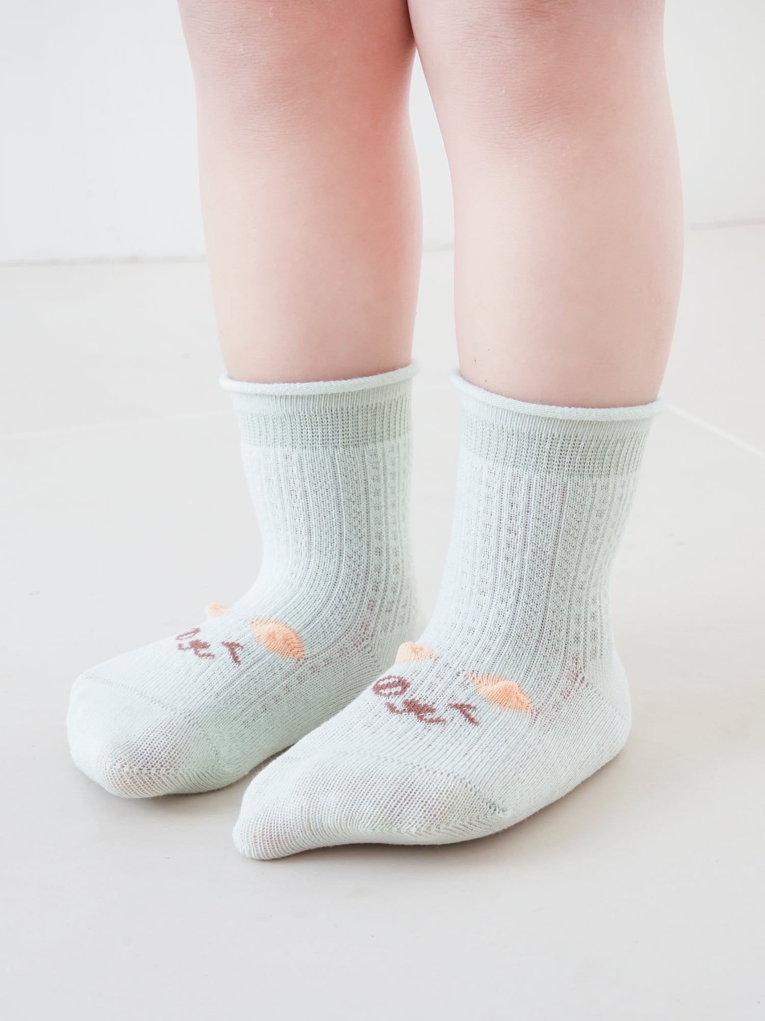 Babies' Ankle Socks with Perky 3D Ears-1 Pack