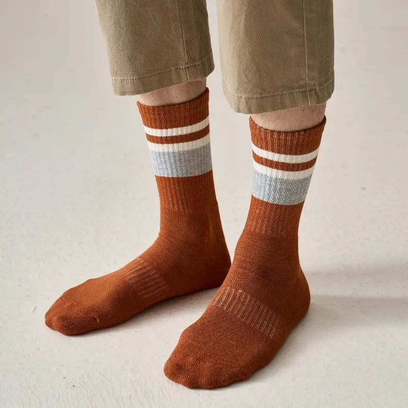 Men's Retro Sport Pima Crew Socks