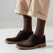 Men's 92% Cotton Ribbed Tall Crew Socks