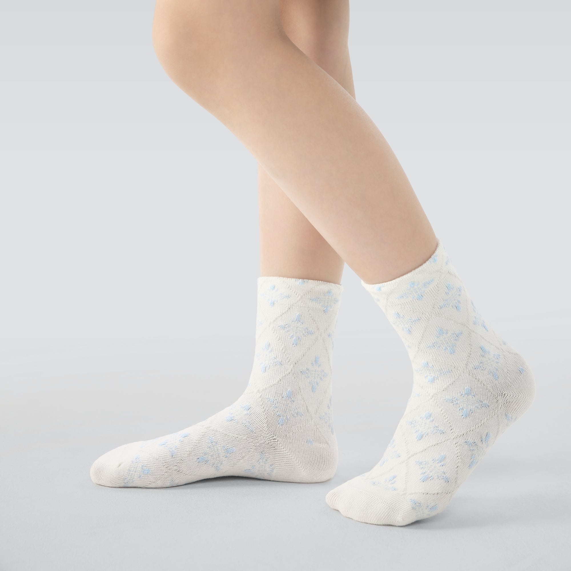 Kid's Girls' Sweet Blue Delicate Socks - 5 Pairs