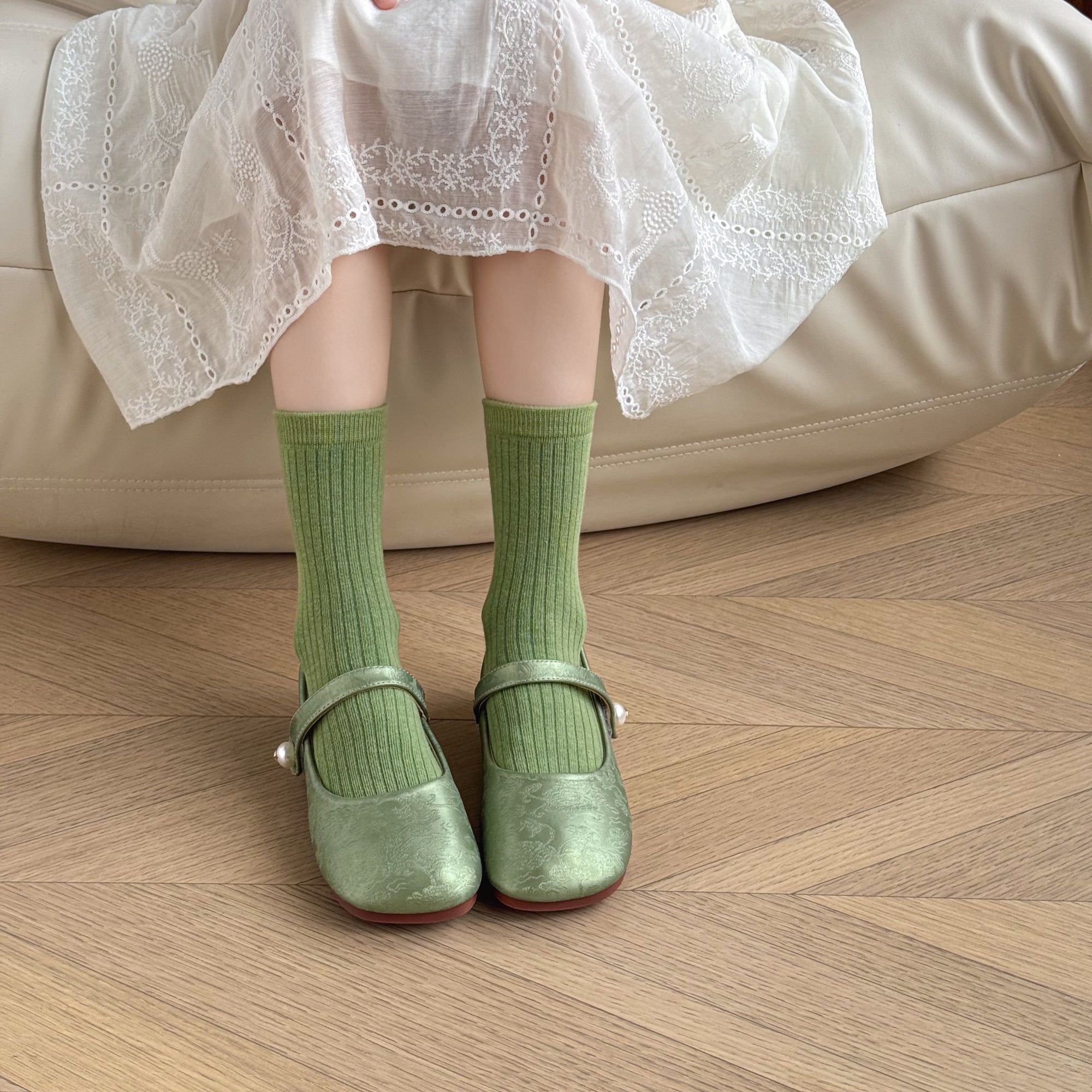 Kid's Classic Ribbed Crew Socks - 5 Pairs