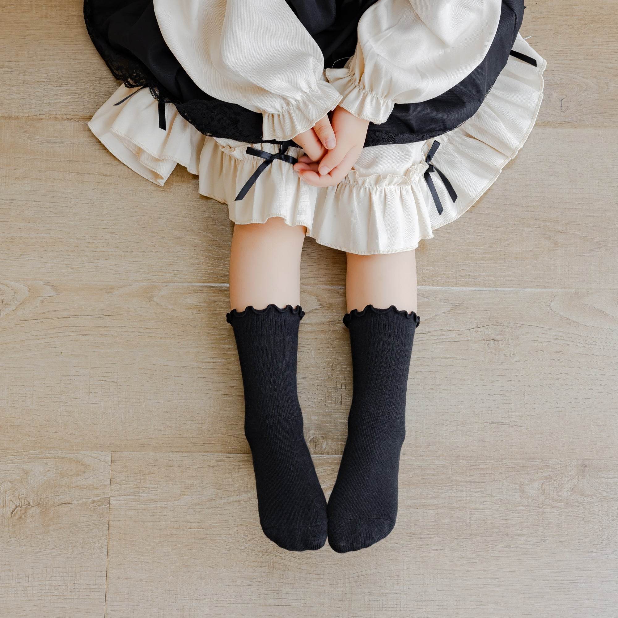 Kid's Lettuce Edge Crew Socks - 5 Pairs - Weavasocks