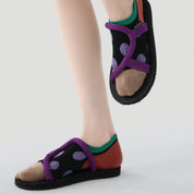 Women's Designer Jacquard No-Show Socks (5-Pack) - sock set showing secure grip comfort