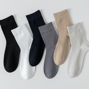 Men's 60% Bamboo Fiber Anti-Odor Crew Socks - product photo showing secure grip comfort