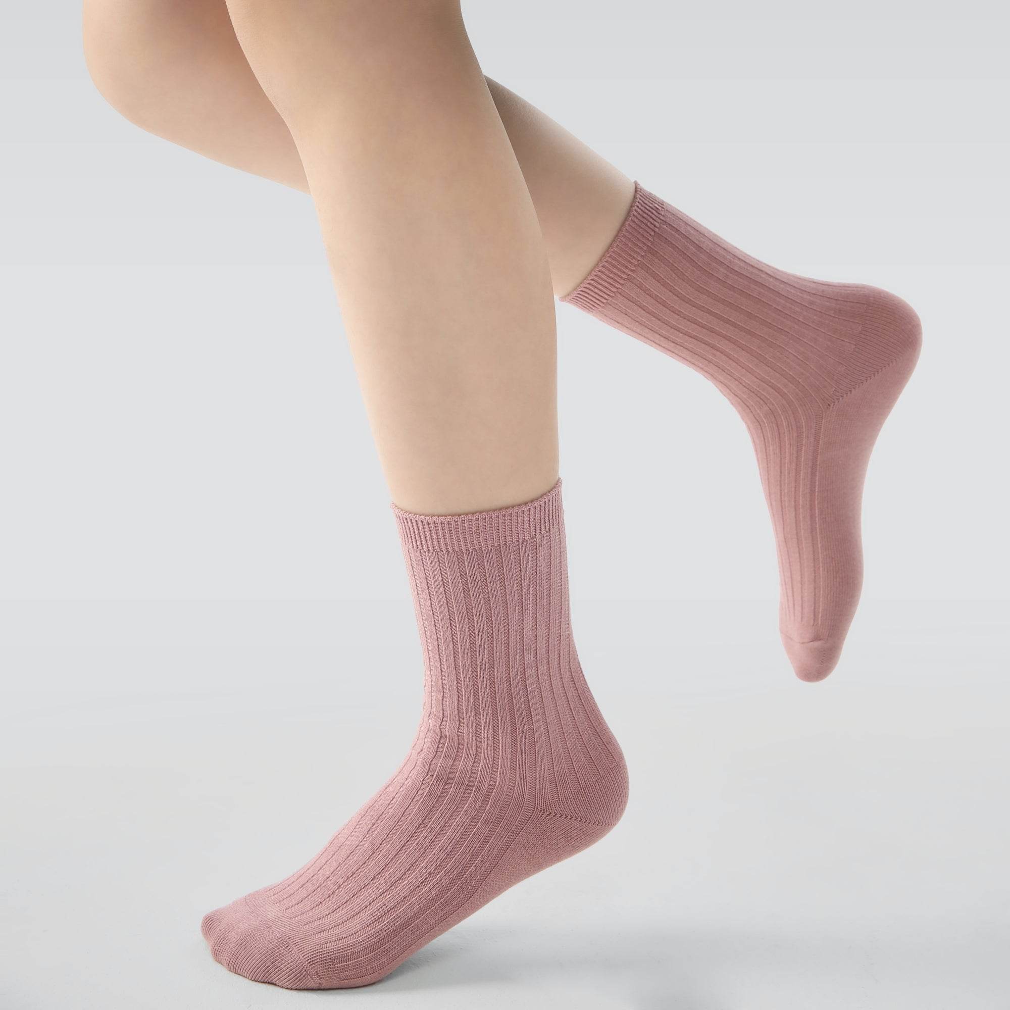 Kid's Classic Solid Color Ribbed Socks D - 5 Pairs - Weavasocks