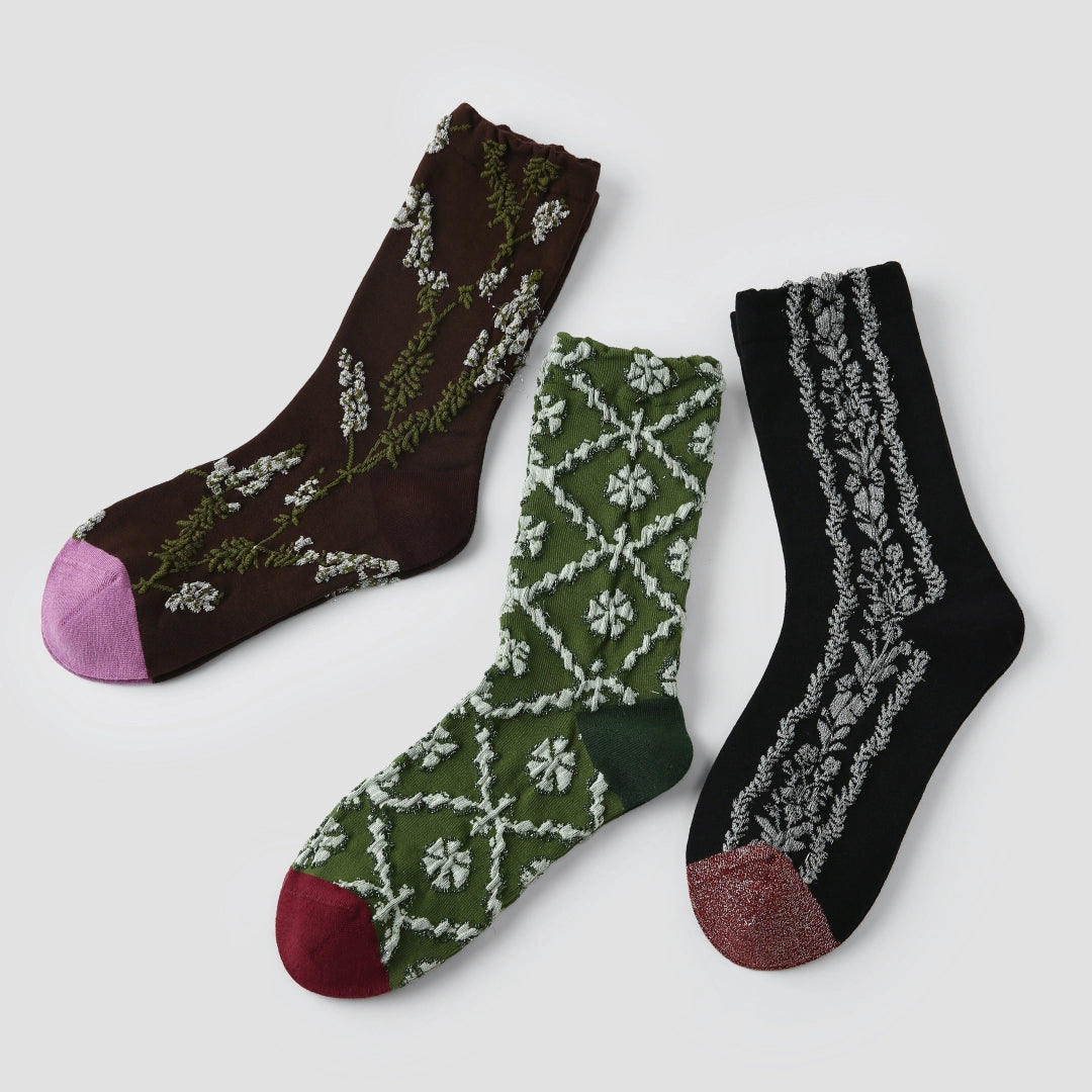Intricate Floral Socks