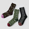Vintage Needlepoint & Tapestry Floral Jacquard Crew 3-Pack - sock set showing secure grip comfort