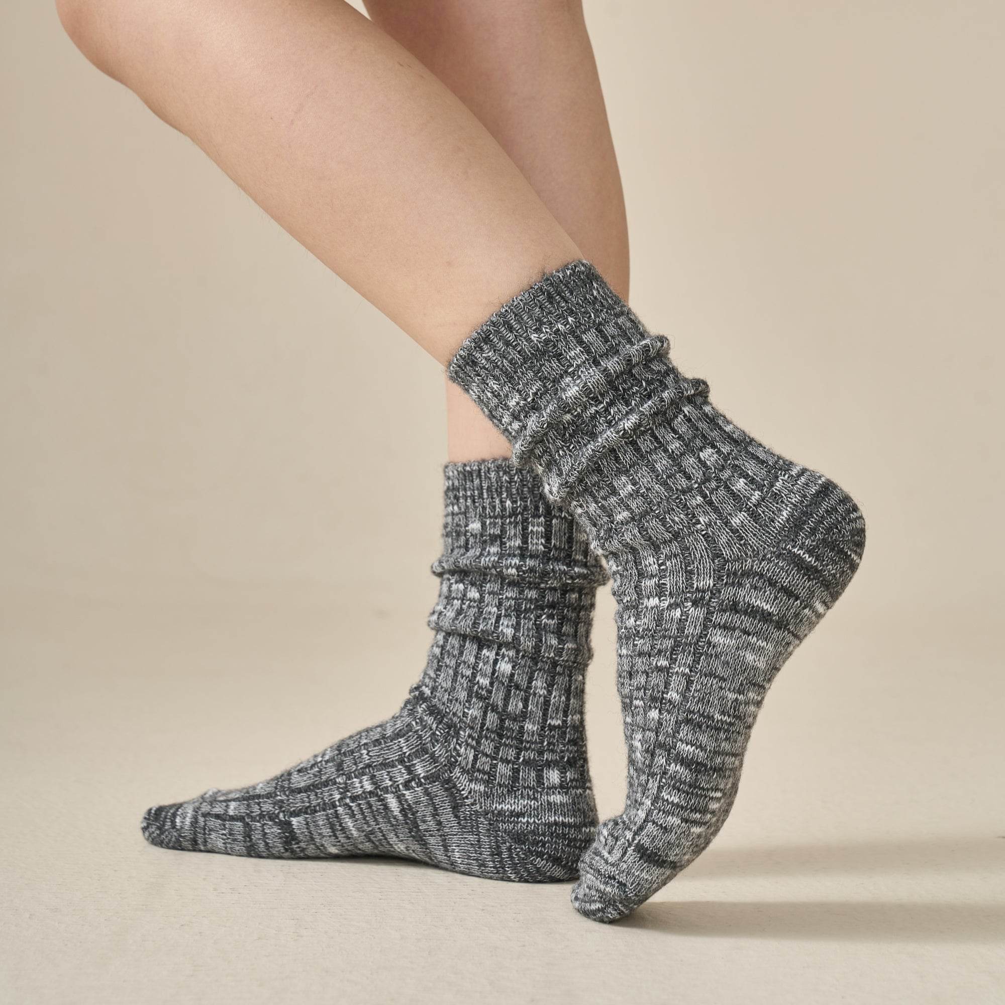Women's Luxe Merino-Silk Ribbed Socks  - Single Pair