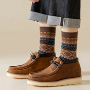 Men's Vintage Fair Isle Crew Socks
