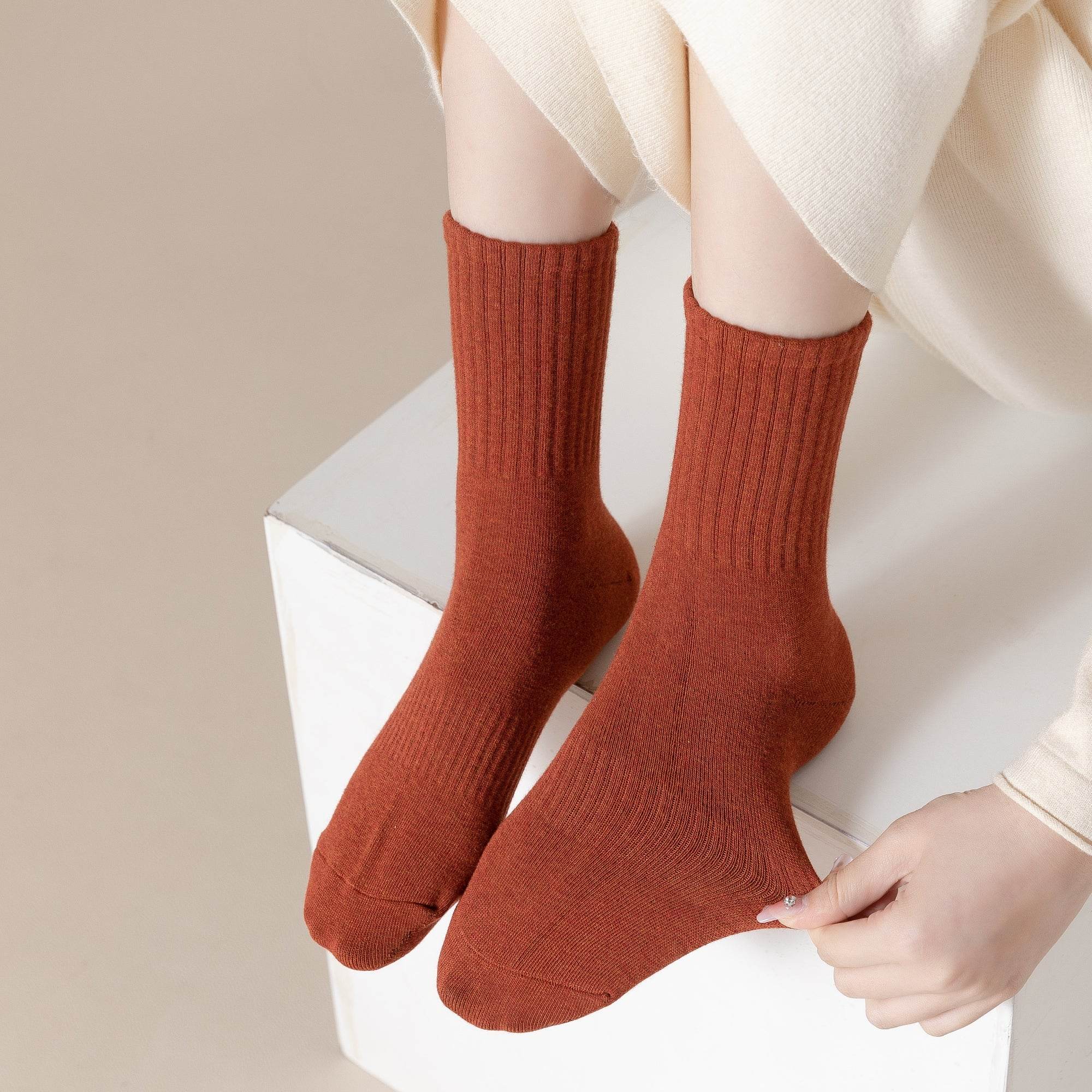 Women's Cozy Textured Knit Socks - 5 Pairs