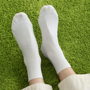 Men's 98% Cotton Ultra-Thin Non-Binding Ankle Socks - product photo showing soft cotton-rich comfort