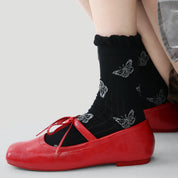 Women's Metallic Shimmer Mesh Crew Socks (3-Pack) - sock set showing breathable mesh comfort