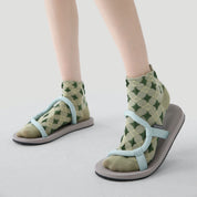 Vintage Floral Embossed Ankle Socks 3-Pack - sock set showing soft cotton comfort