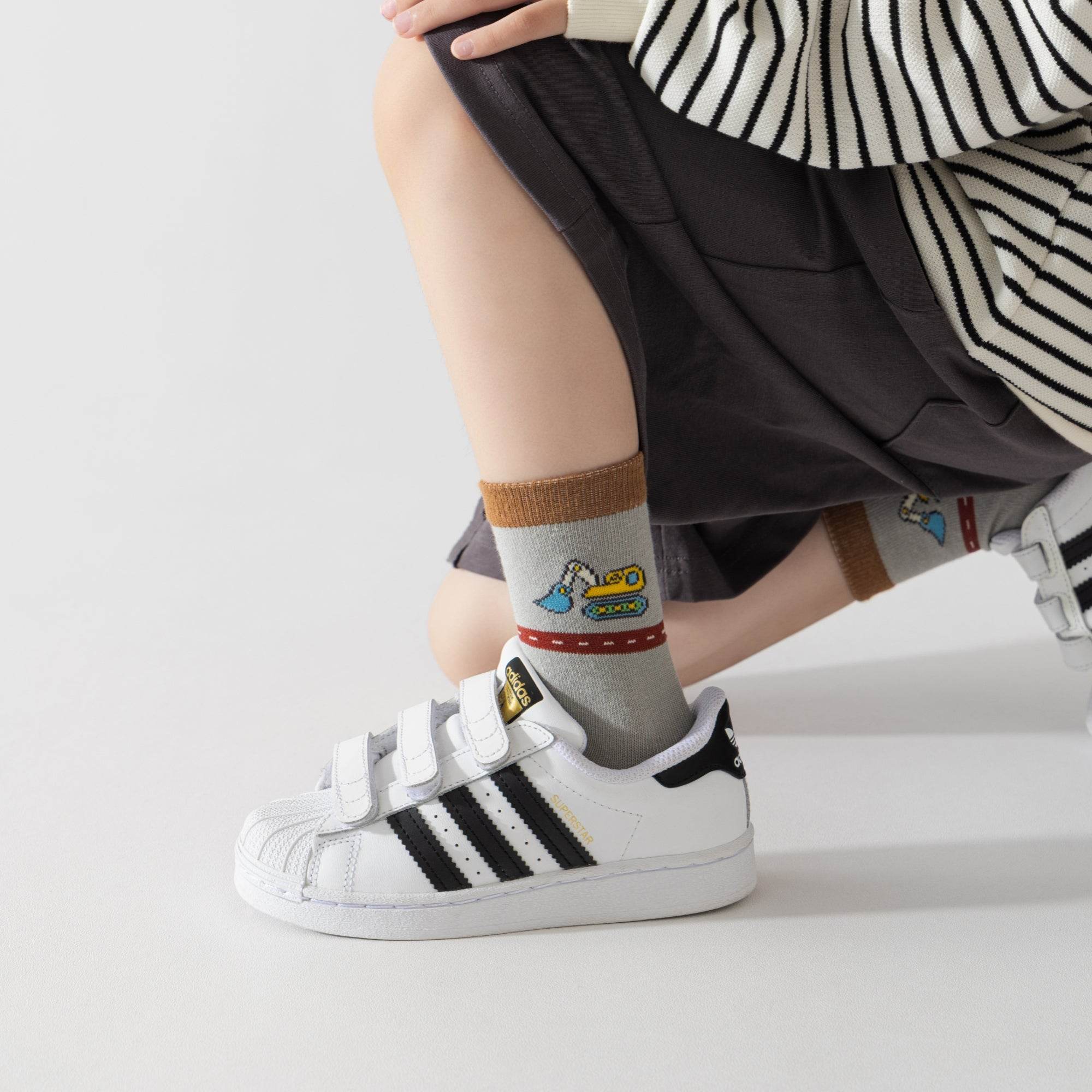 Kid's Car & Truck Crew Socks - 5 Pairs - Weavasocks