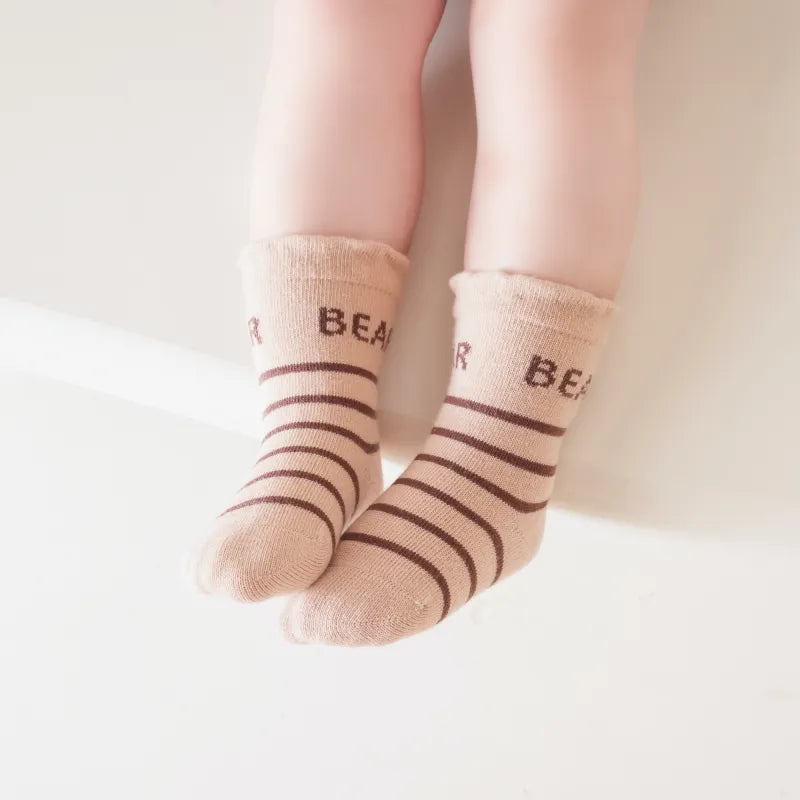 Babies The Bear Tracks Socks-3 Pairs