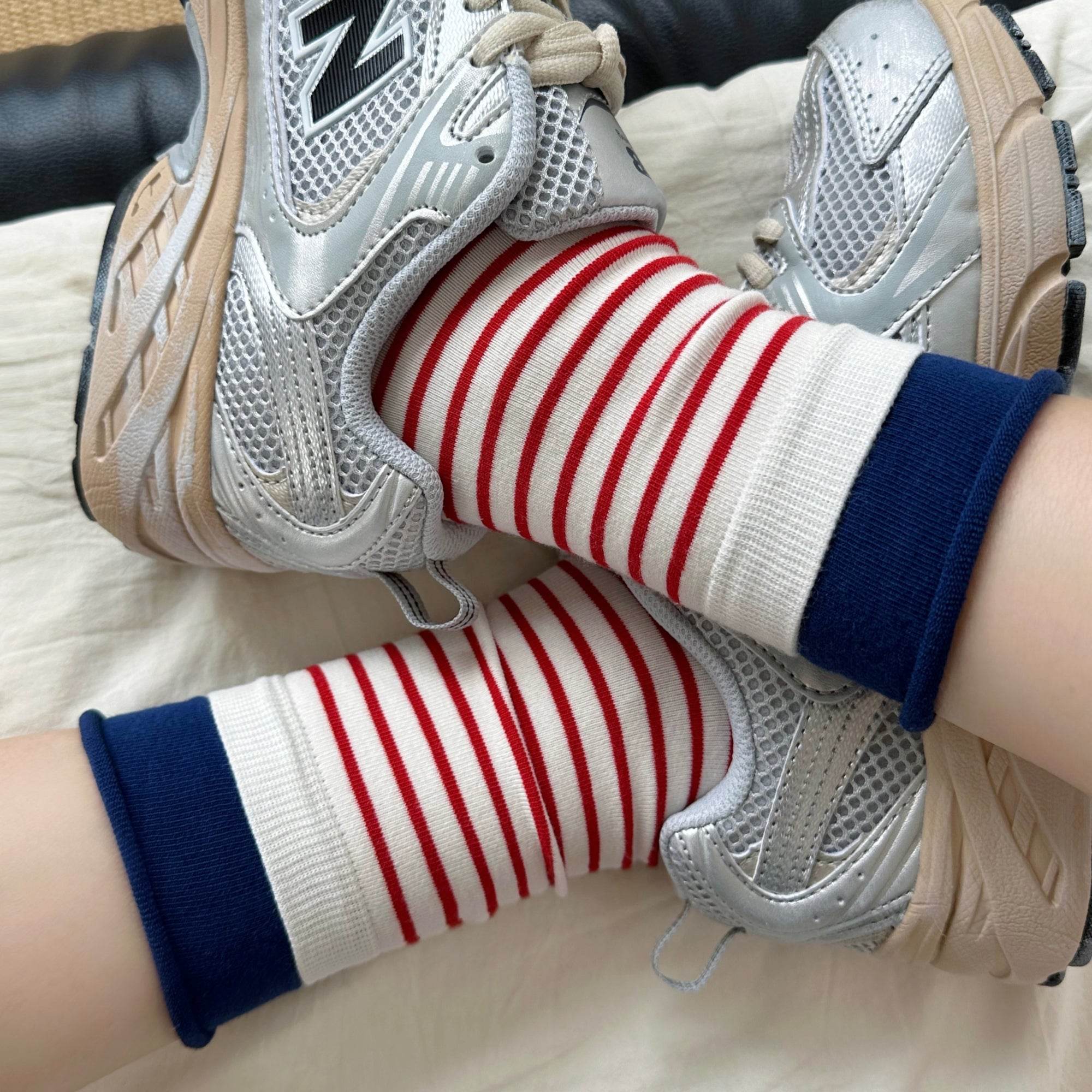 Women's Varsity Stripe Athleisure Socks - Single Pair
