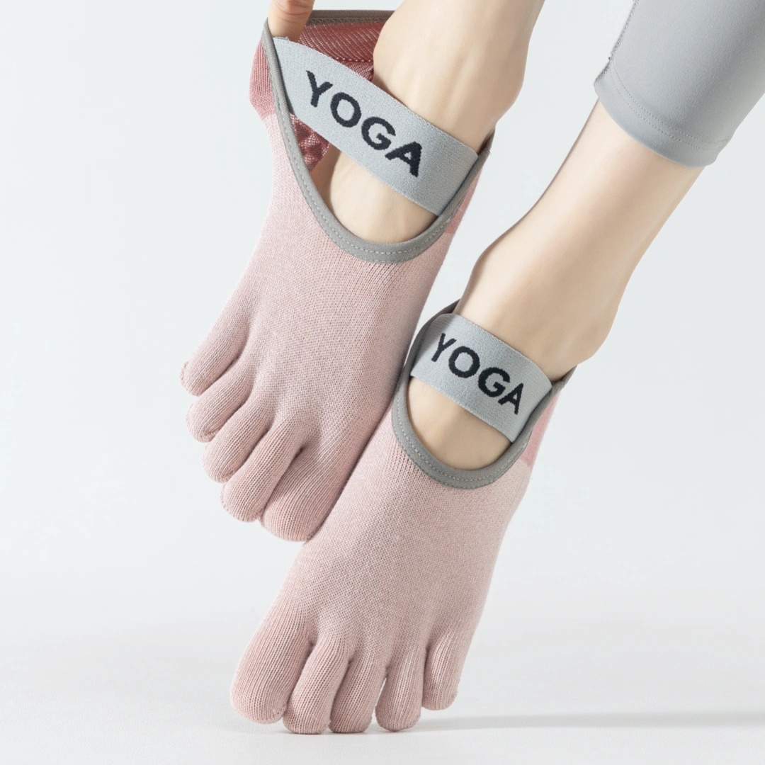 Women's 92% Mercerized Cotton Five-Toe Yoga Socks