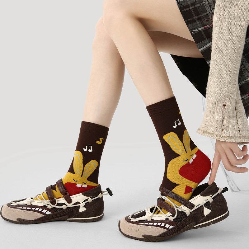 Women's Playful Character Crew Socks - 3 pairs