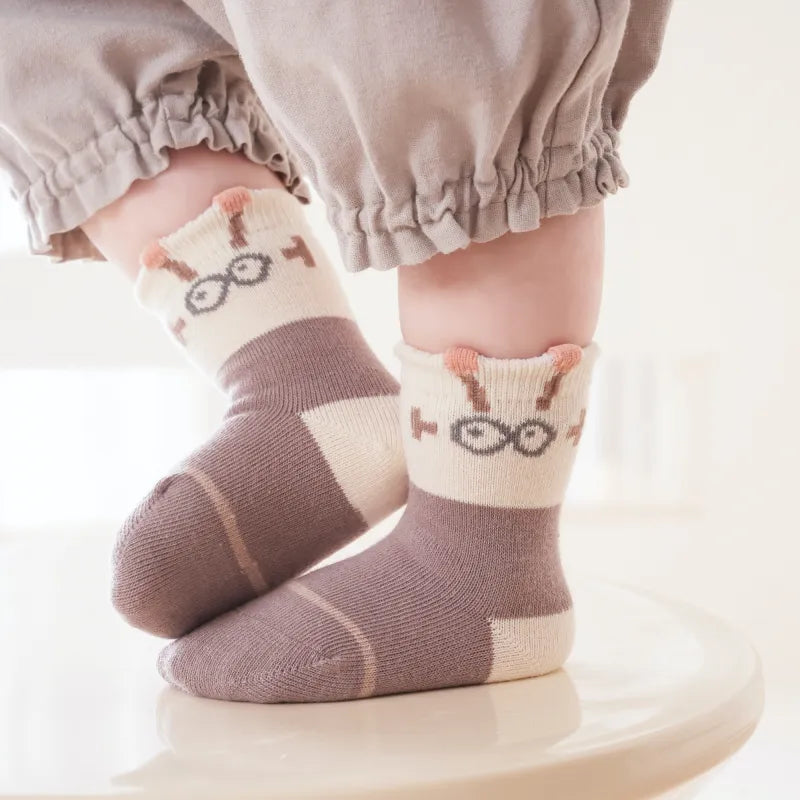 Babies The Beep Boop Socks-3 Pairs