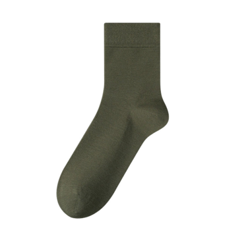 Men's 98% Premium Cotton Business Crew Socks