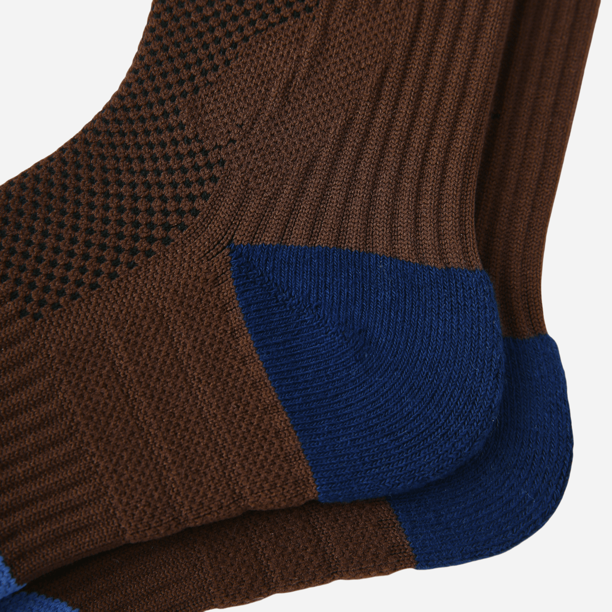 Women's Performance Knee-High Hiking Socks - Espresso & Royal Blue