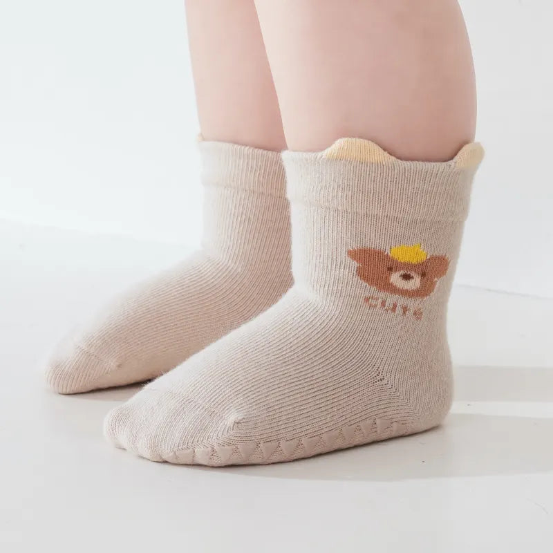 Babies Lucky Pals Grip Socks-3 Pairs