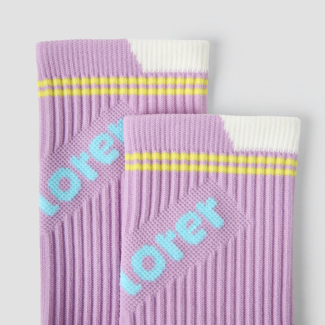 Performance Crew Socks - Purple