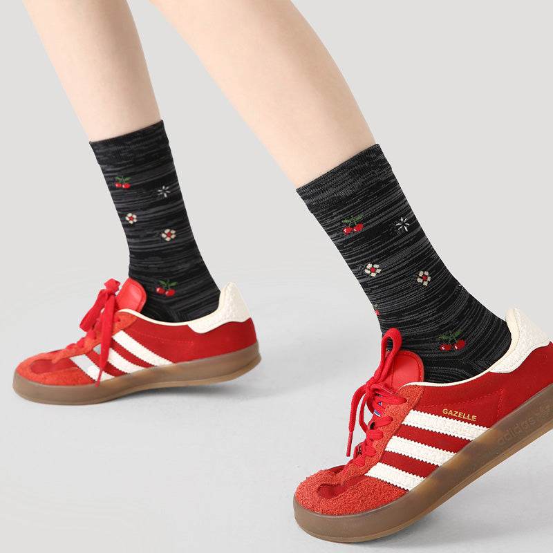 Women's Modern Preppy Crew Socks - 3 pairs