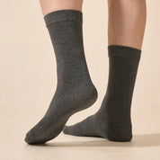 Men's Smooth-Knit Heathered Crew Socks